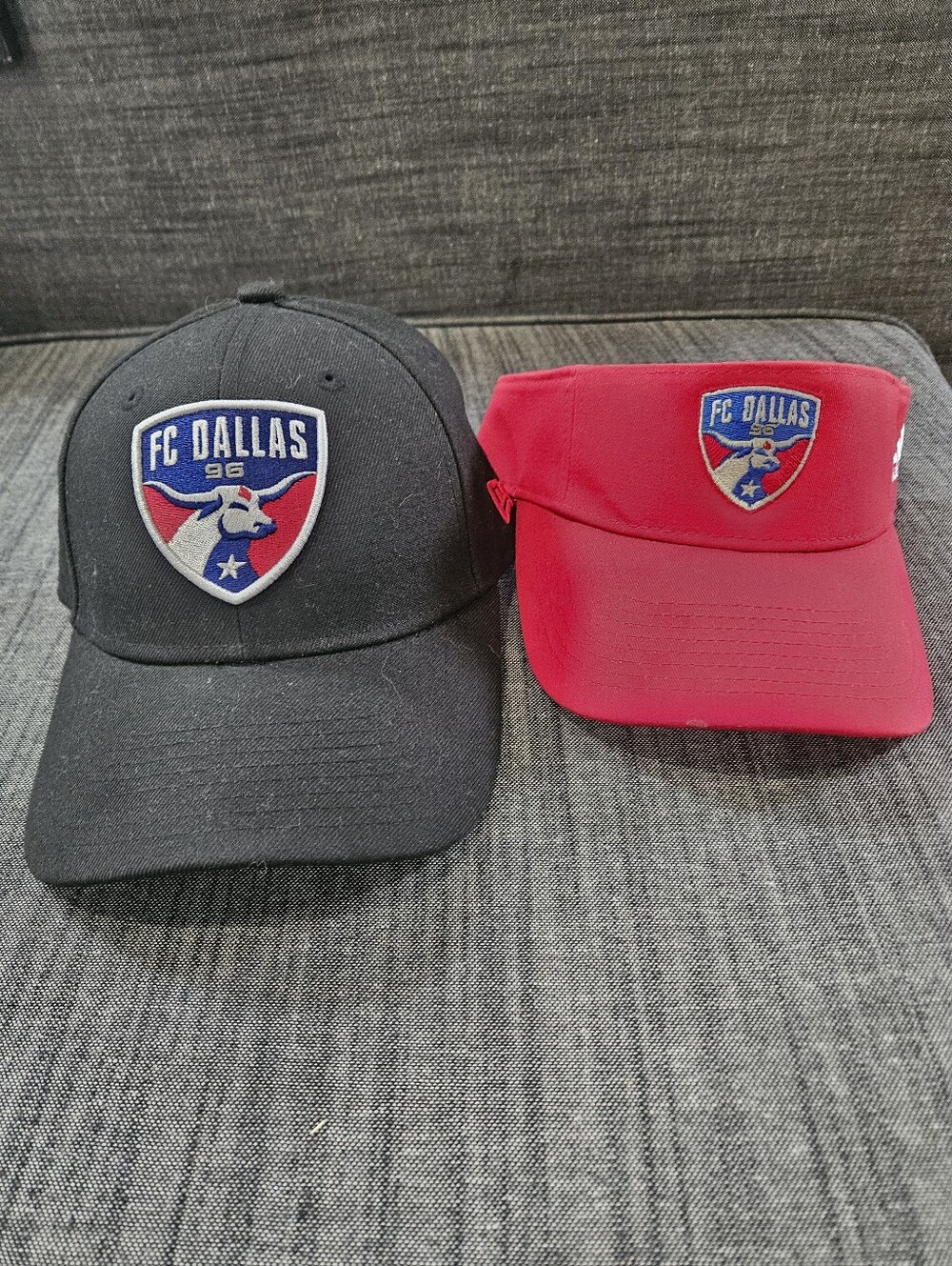 ​FC Dallas Hat & Visor Bundle New Era & Adidas MLS Soccer Fan Gear